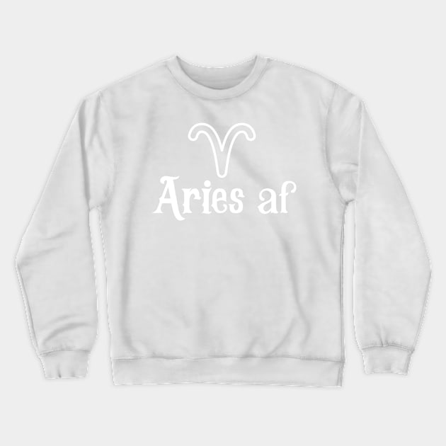 aries af / Aries Symbol Made of CLOR / Aries  / Crewneck Sweatshirt by TeeAMS